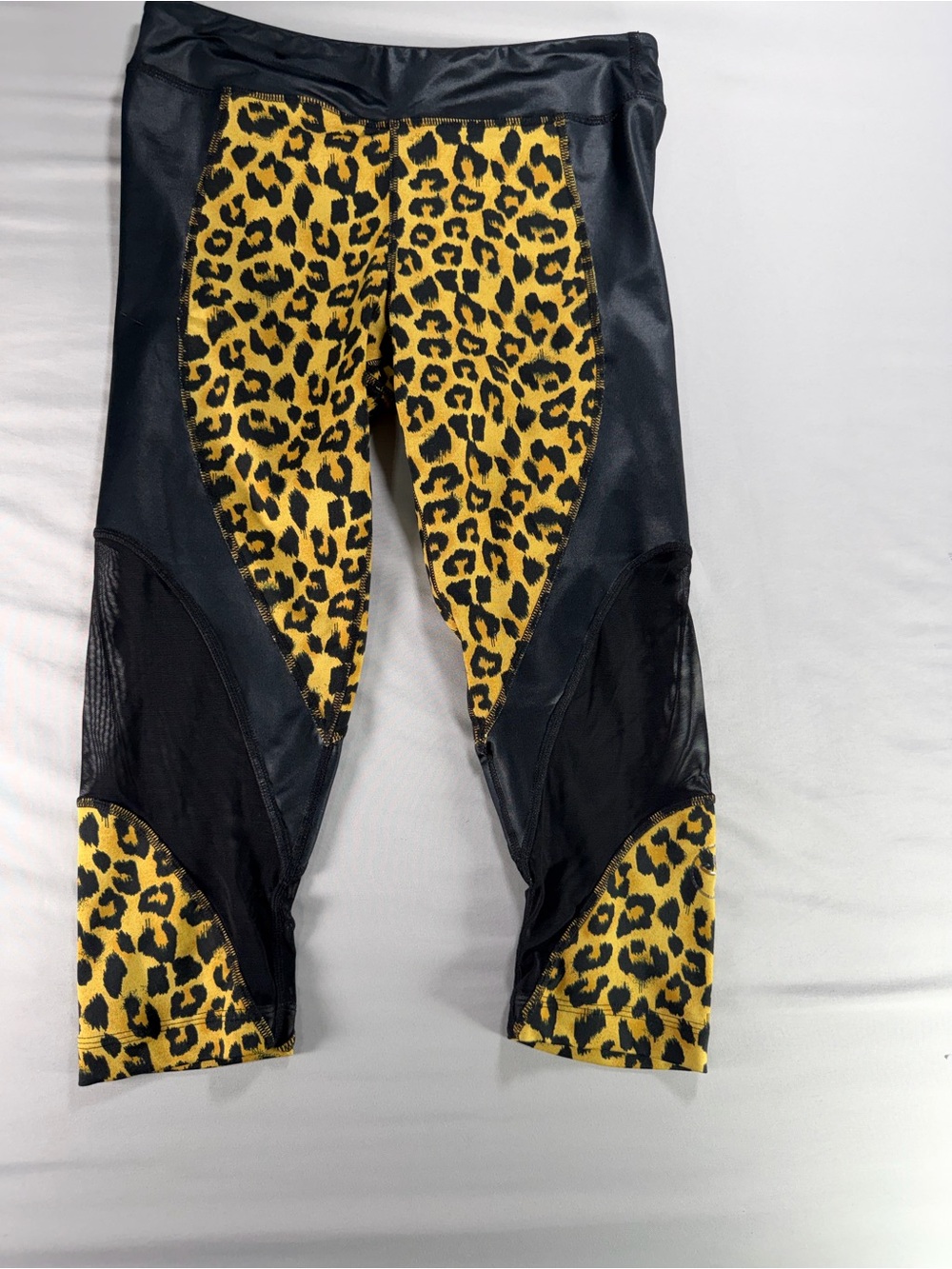 W Zumba Active Wear Spicy Leopard Print Pants Size Small #982